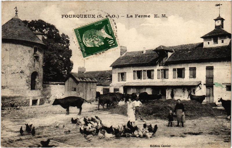 Carte postale ancienne Fourqueux la Ferme