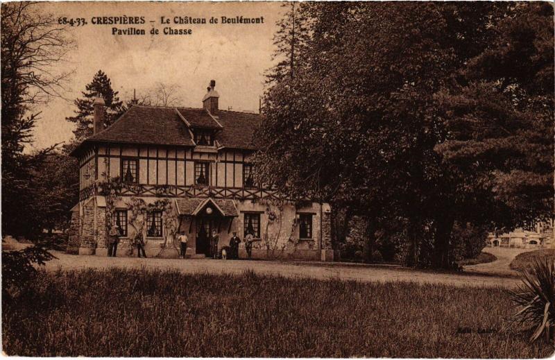 Carte postale ancienne Crespieres le Chateau de Boulemont