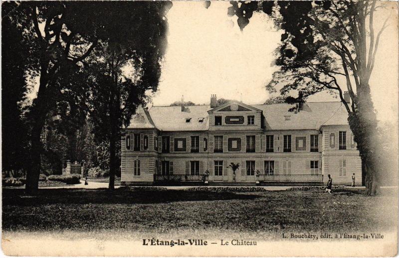 Carte postale ancienne Etang la Ville le Chateau
