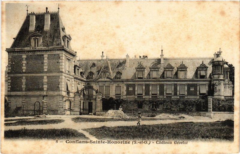Carte postale ancienne Conflans Chateau Gevelot