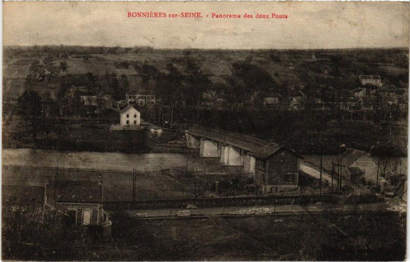 Carte postale ancienne Bonnieres panorama