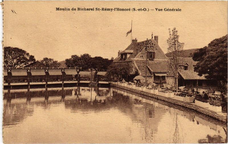 Carte postale ancienne Moulin de Bicherel Saint-Remy l'Honore vue generale
