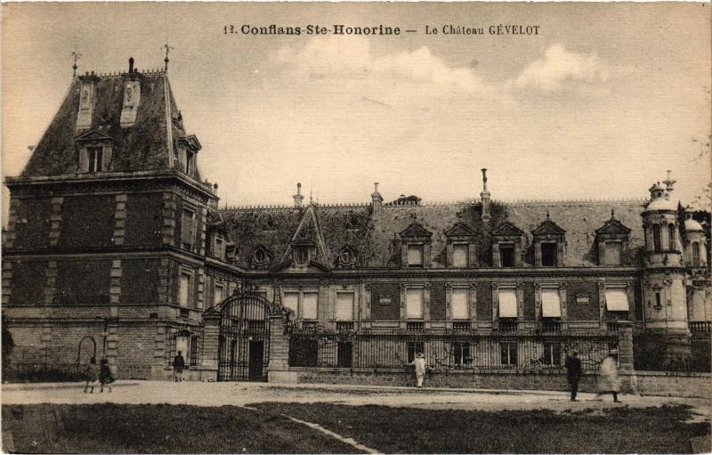 Carte postale ancienne Conflans Chateau Gevelot