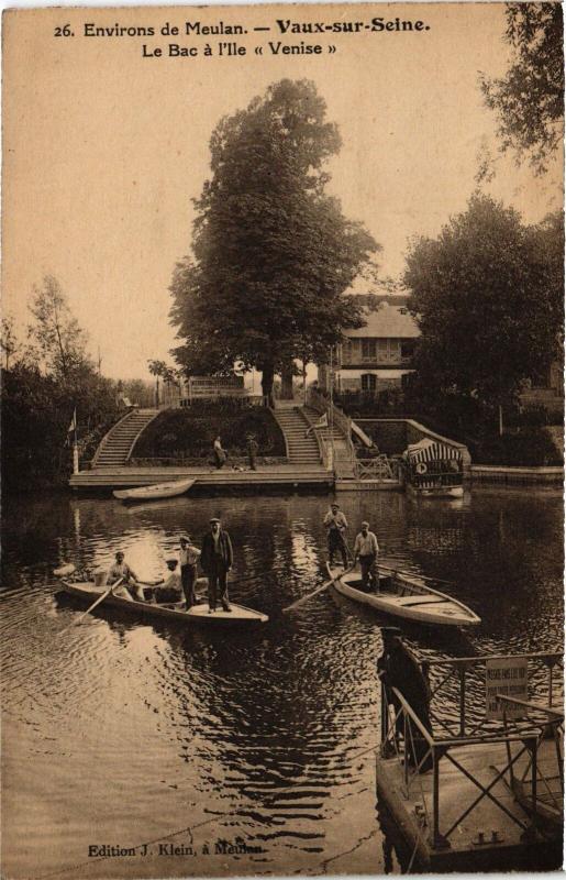 Carte postale ancienne Vaux le Bac a l'Ile Venise