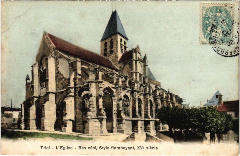 Carte postale ancienne Triel Eglise