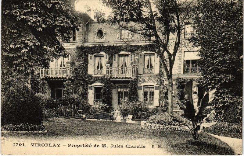 Carte postale ancienne Viroflay Propriete de M. Jules Claretie à Viroflay