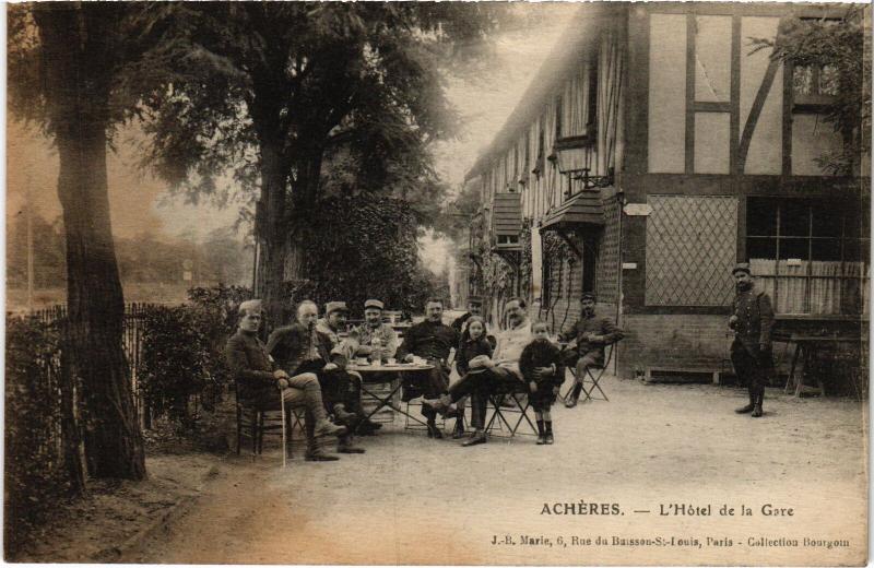 Carte postale ancienne Archeres Hotel de la Gare