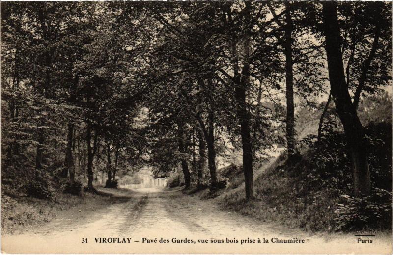 Carte postale ancienne Viroflay Pave des Gardes à Viroflay
