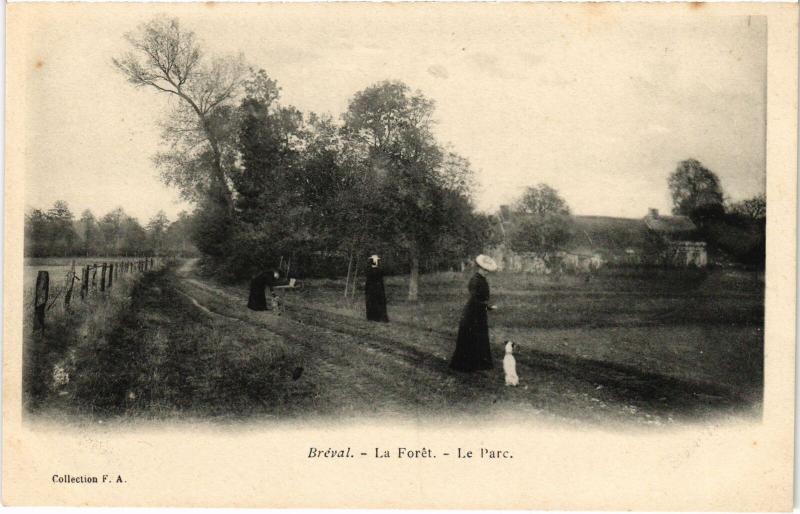 Carte postale ancienne Breval la Foret