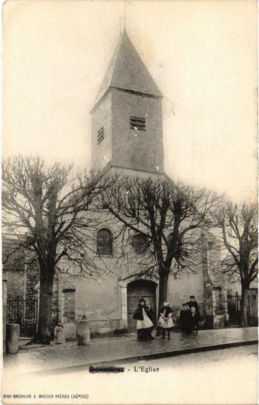 Carte postale ancienne Bonnieres Eglise
