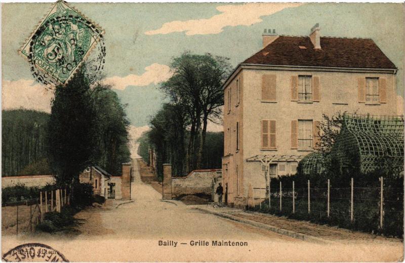 Carte postale ancienne Bailly Grille Maintenon à Bailly
