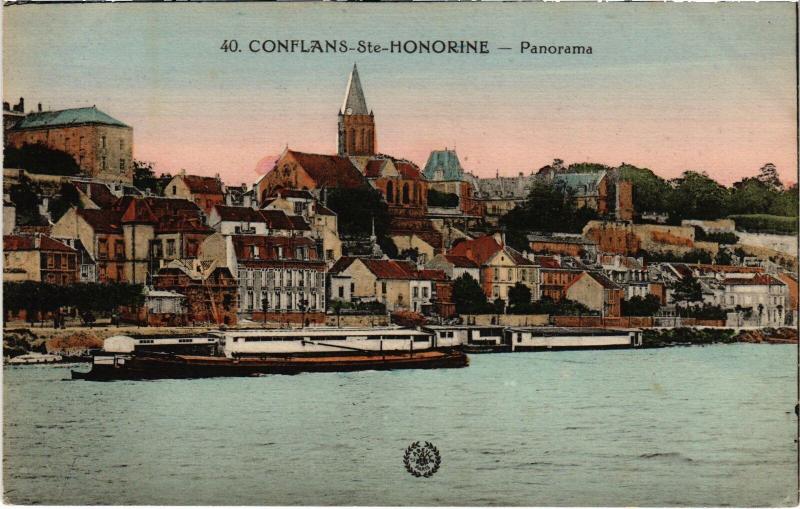 Carte postale ancienne Conflans panorama