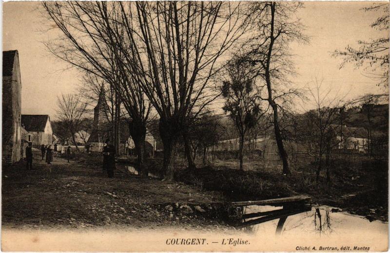 Carte postale ancienne Courgent Eglise à Courgent
