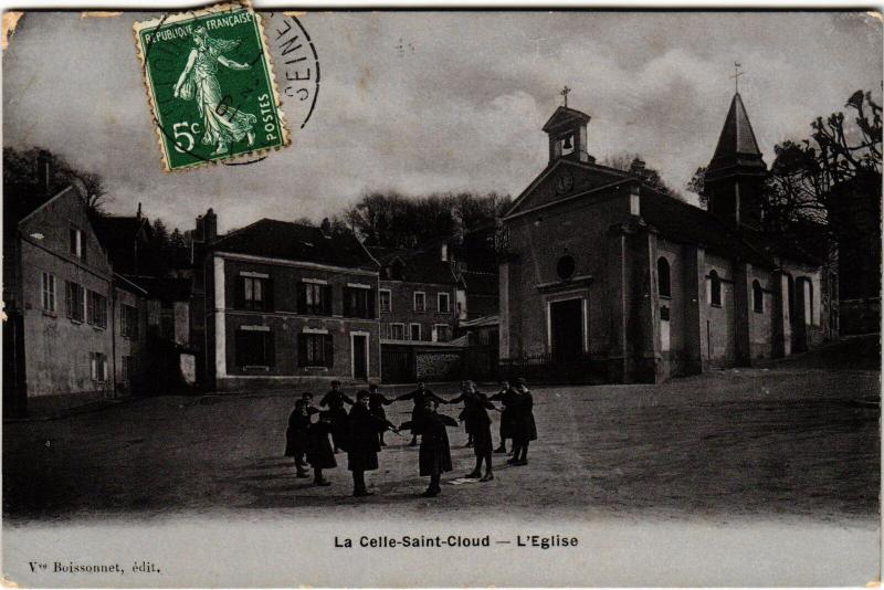 Carte postale ancienne La Celle Saint-Cloud Eglise à La Celle-Saint-Cloud