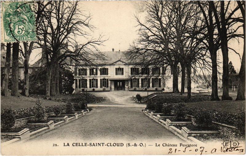 Carte postale ancienne La Celle Saint-Cloud Chateau Pescatore à La Celle-Saint-Cloud