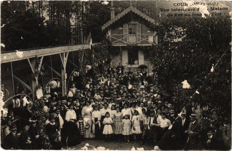 Carte postale ancienne Coublon vue interieure de la maison