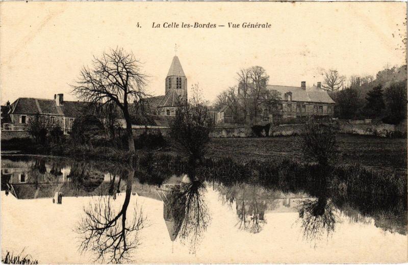 Carte postale ancienne La Celle les Bordes vue generale à La Celle-les-Bordes