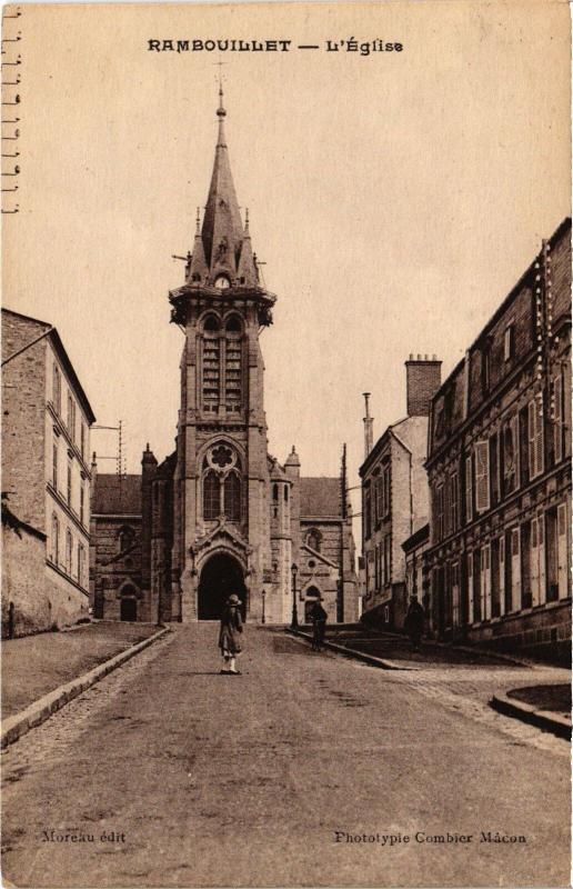 Carte postale ancienne Rambouillet Eglise à Rambouillet