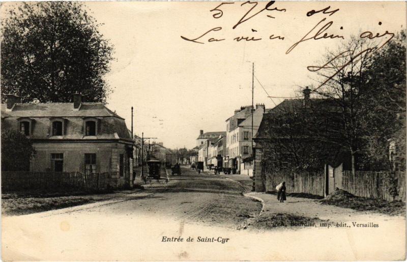 Carte postale ancienne St Cyr l'Ecole entree