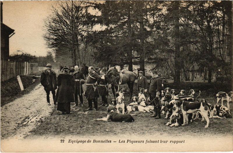Carte postale ancienne Rambouillet les Piqueurs à Rambouillet