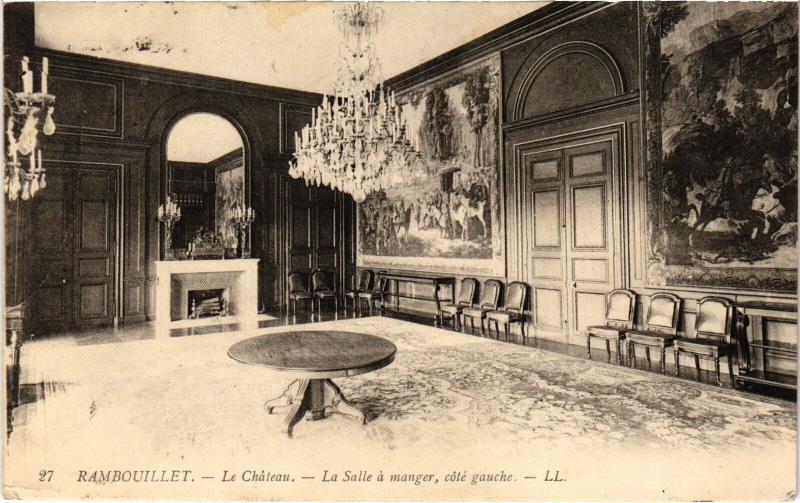 Carte postale ancienne Rambouillet le Chateau Salle a manger à Rambouillet