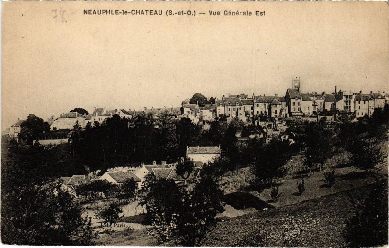 Carte postale ancienne Neauphle le Chateau vue generale