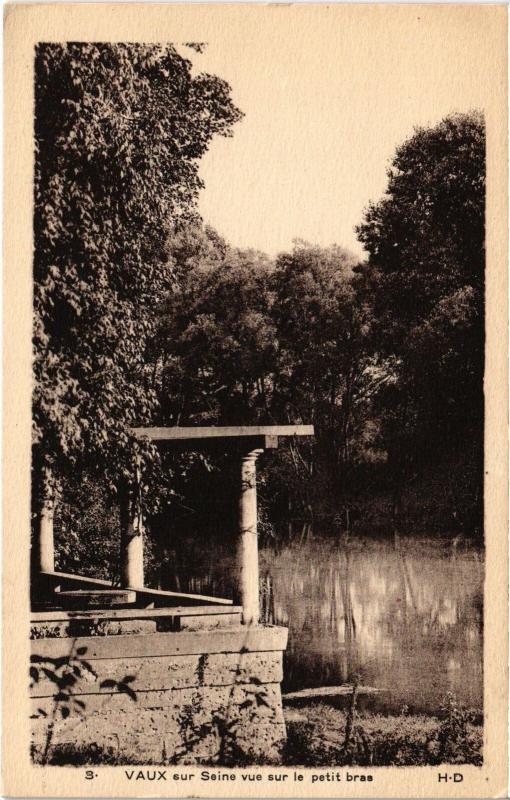Carte postale ancienne Vaux vue sur le petit bras