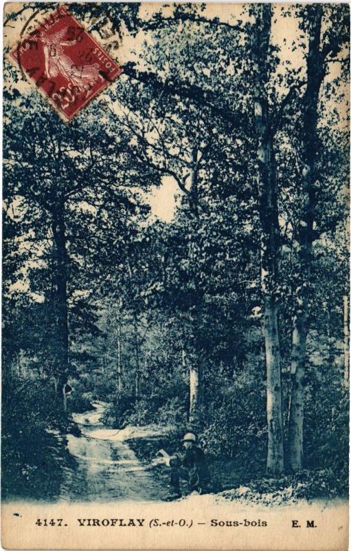 Carte postale ancienne Viroflay Sous bois à Viroflay