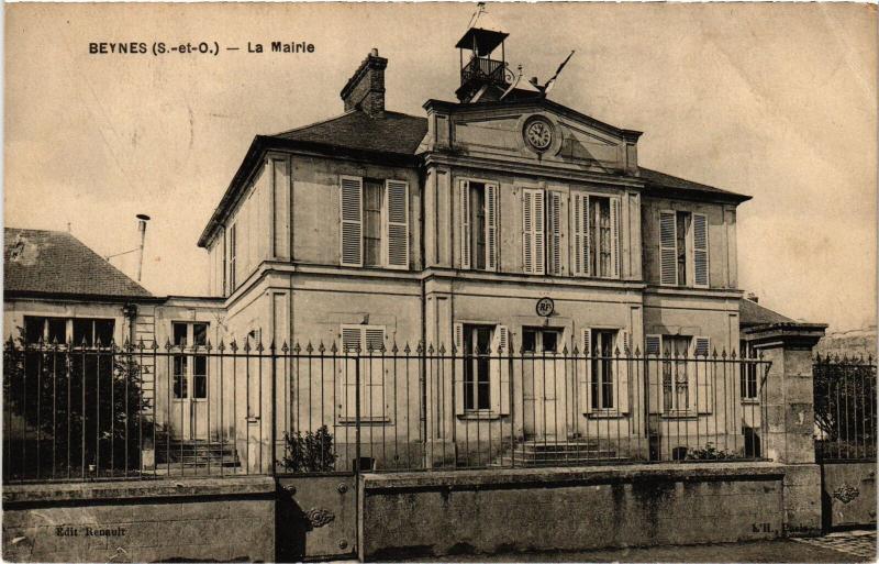 Carte postale ancienne Beynes La Mairie à Beynes