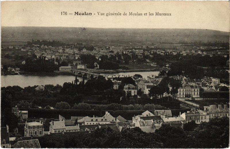 Carte postale ancienne Meulan vue generale