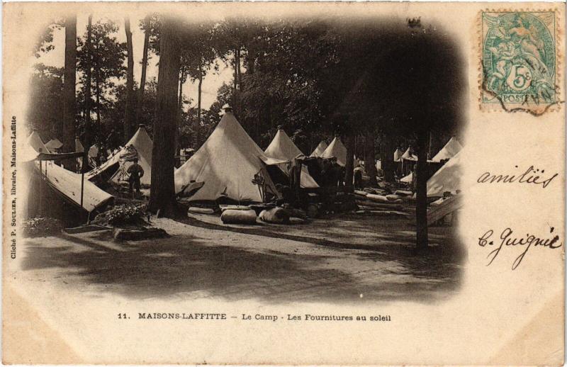 Carte postale ancienne Maisons Laffitte le Camp les Fournitures à Maisons-Laffitte