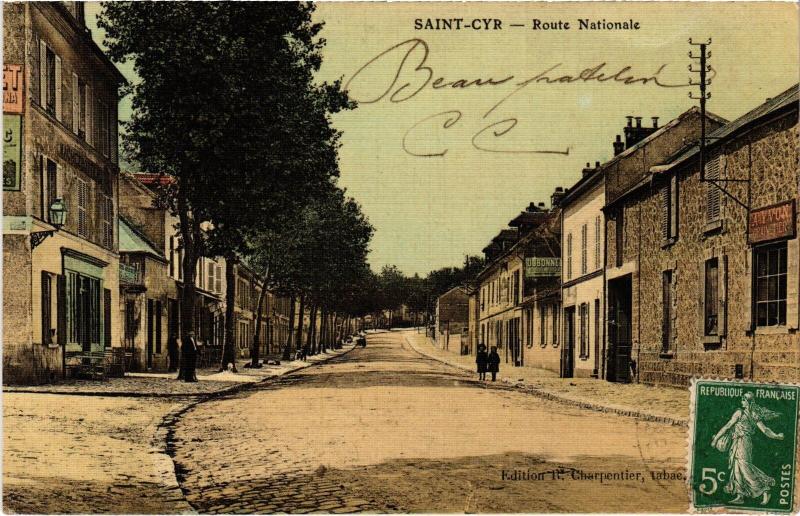 Carte postale ancienne St Cyr l'Ecole En colle de Tapir