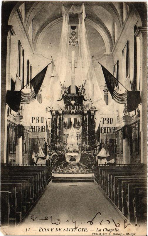Carte postale ancienne St Cyr l'Ecole la Chapelle