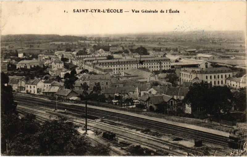Carte postale ancienne St Cyr l'Ecole vue generale