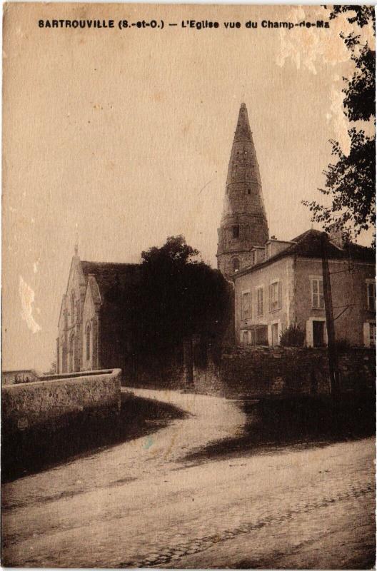 Carte postale ancienne Sartrouville Eglise à Sartrouville