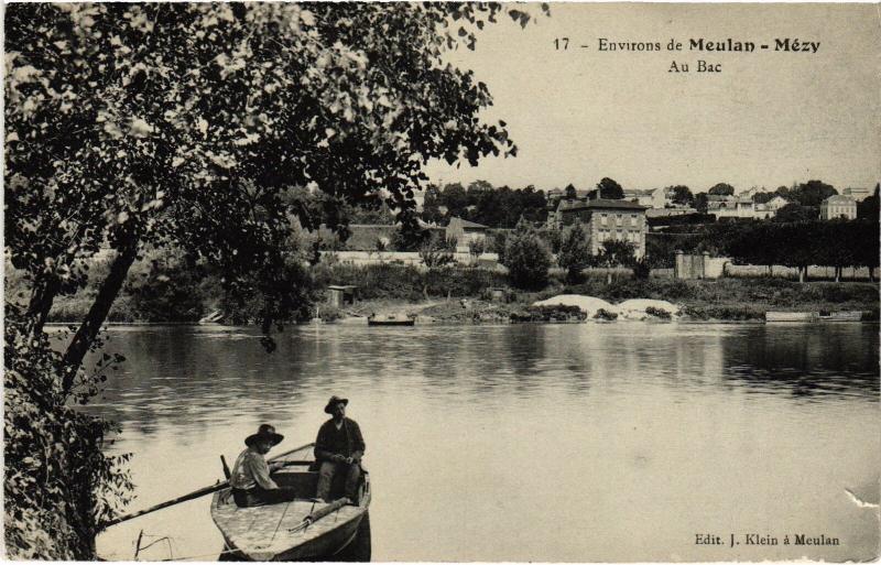 Carte postale ancienne Mezy au Bac