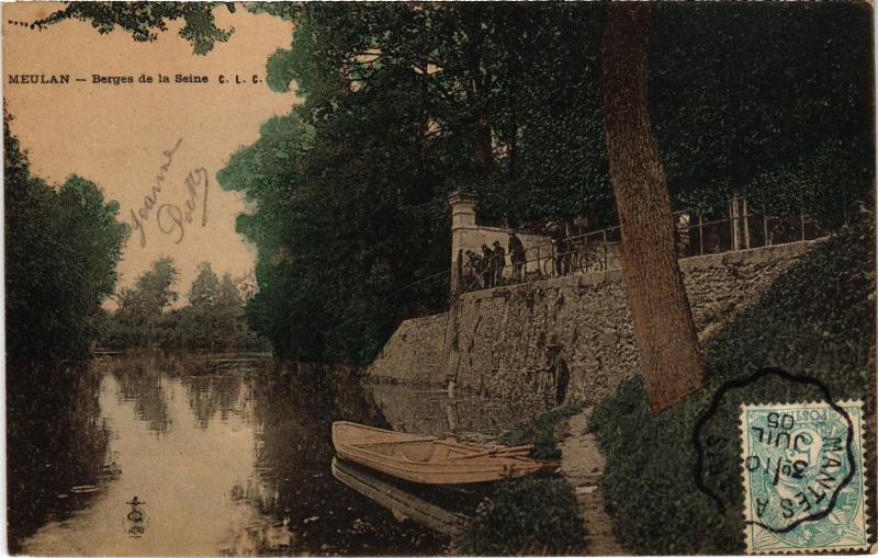 Carte postale ancienne Meulan Berges de la Seine
