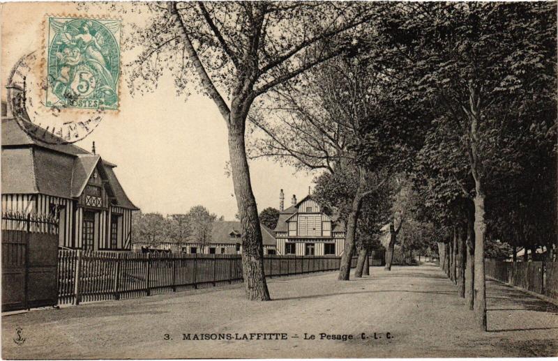 Carte postale ancienne Maisons Laffitte le Pesage à Maisons-Laffitte
