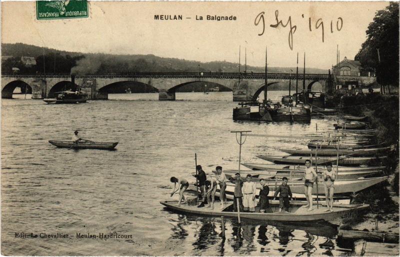 Carte postale ancienne Meulan la Balgnade
