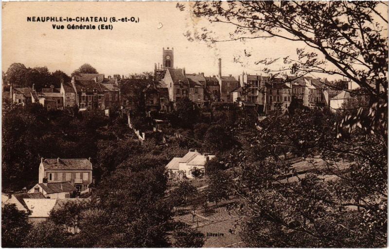 Carte postale ancienne Neauphle le Chateau vue generale