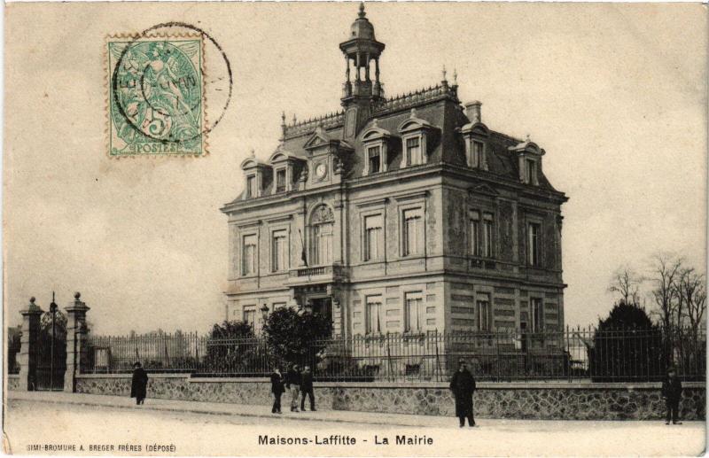 Carte postale ancienne Maisons Laffitte la Mairie à Maisons-Laffitte