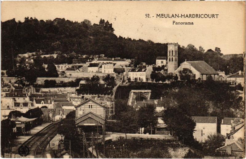 Carte postale ancienne Meulan panorama