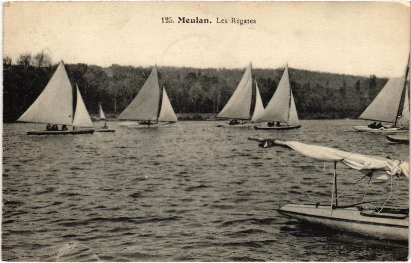 Carte postale ancienne Meulan les Regates