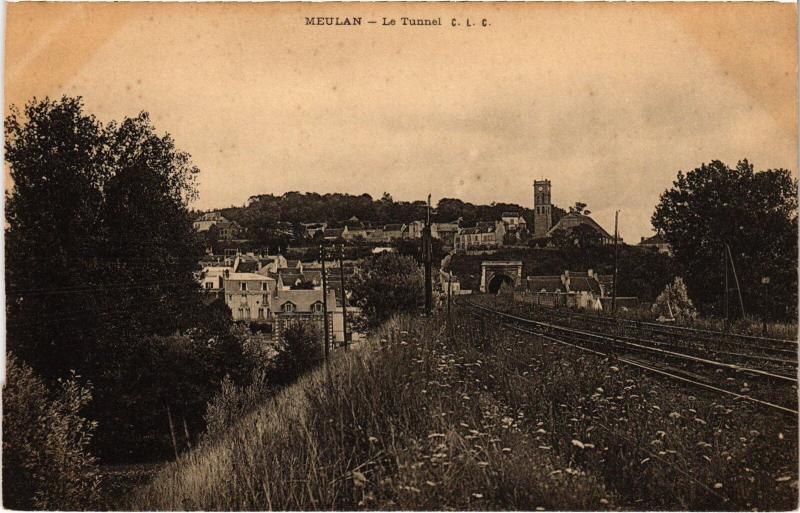 Carte postale ancienne Meulan le Tunnel