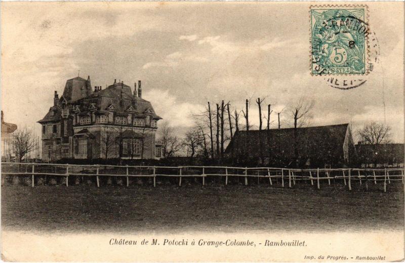 Carte postale ancienne Rambouillet Chateau de M. Potocki à Rambouillet