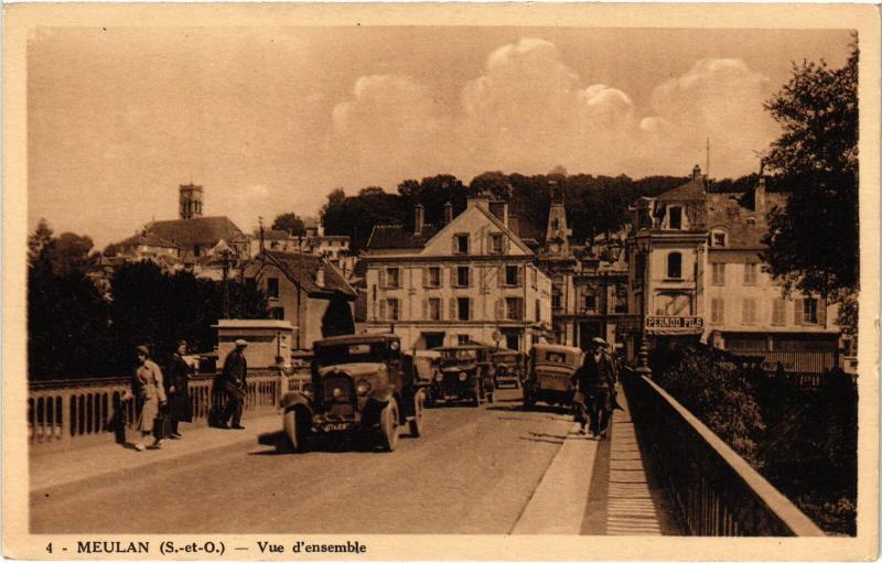 Carte postale ancienne Meulan vue d'ensemble