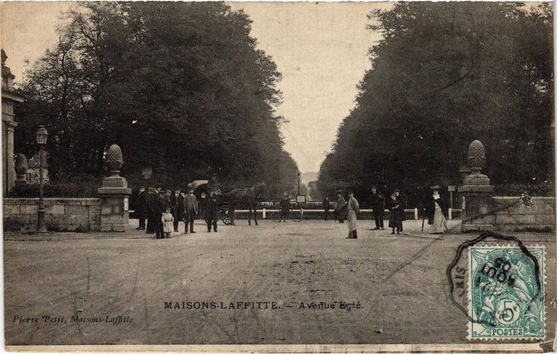 Carte postale ancienne Maisons Laffitte Avenue Egle à Maisons-Laffitte
