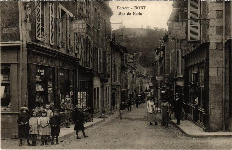 Carte postale ancienne Bort Rue de Paris