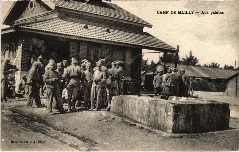Carte postale ancienne Mailly le Camp aux patates à Mailly-le-Camp