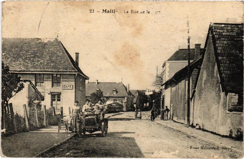 Carte postale ancienne Mailly le Camp la Rue à Mailly-le-Camp